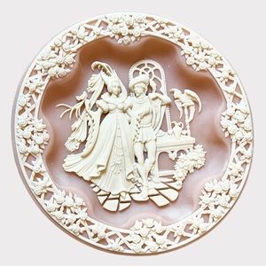 Vintage Benedick And Beatrice Collectible Plate by Incolay Studios